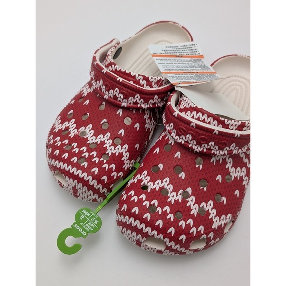 Crocs Classic Holiday Sweater‎ Christmas Clog Women 4 Men 6 NEW! main image 4